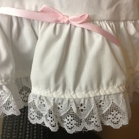 Elegant Grandma-Made 2-piece Layered Pinafore Velvet Baby Dress 👶🎀 - Picture 14 of 15